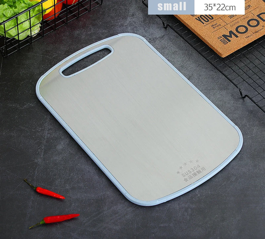 304 Stainless Steel Cutting Board Mildew-Proof Home Kitchen Food Supplement Panel Fruit Rolling Noodle Cutting Board Dough Board
