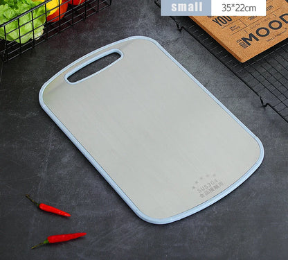 304 Stainless Steel Cutting Board Mildew-Proof Home Kitchen Food Supplement Panel Fruit Rolling Noodle Cutting Board Dough Board