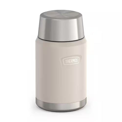 24 Oz. Sandstone Tanstainless Steel Food Jar W/Spoon
