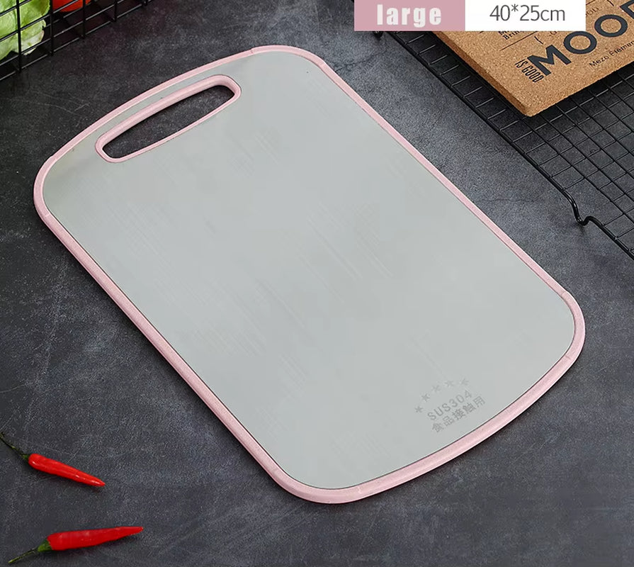 304 Stainless Steel Cutting Board Mildew-Proof Home Kitchen Food Supplement Panel Fruit Rolling Noodle Cutting Board Dough Board
