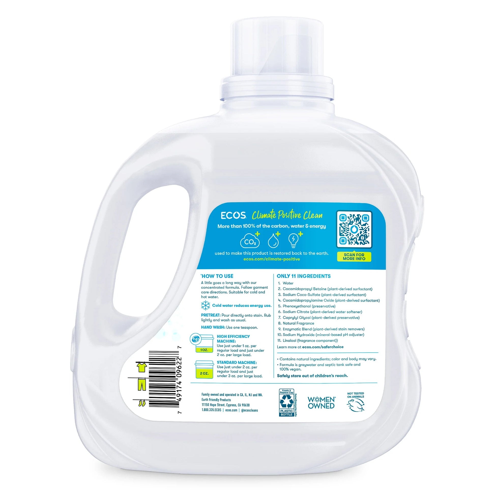 Hypoallergenic Liquid Laundry Detergent for Sensitive Skin, Lavender, 120 Loads, Laundry Soap, 110 Fl Oz