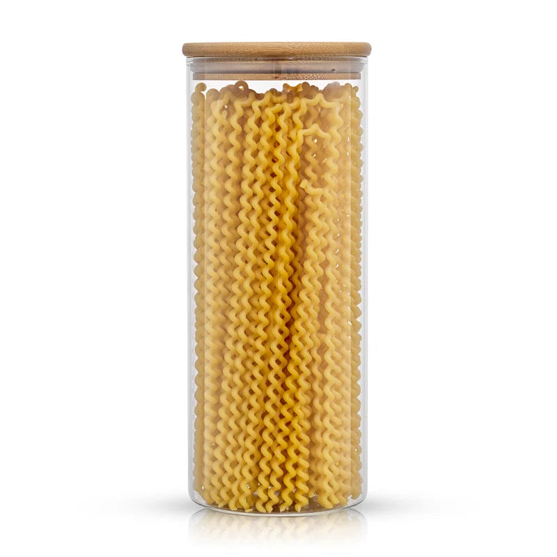 6-Piece Glass Storage Jars with Airtight Lids