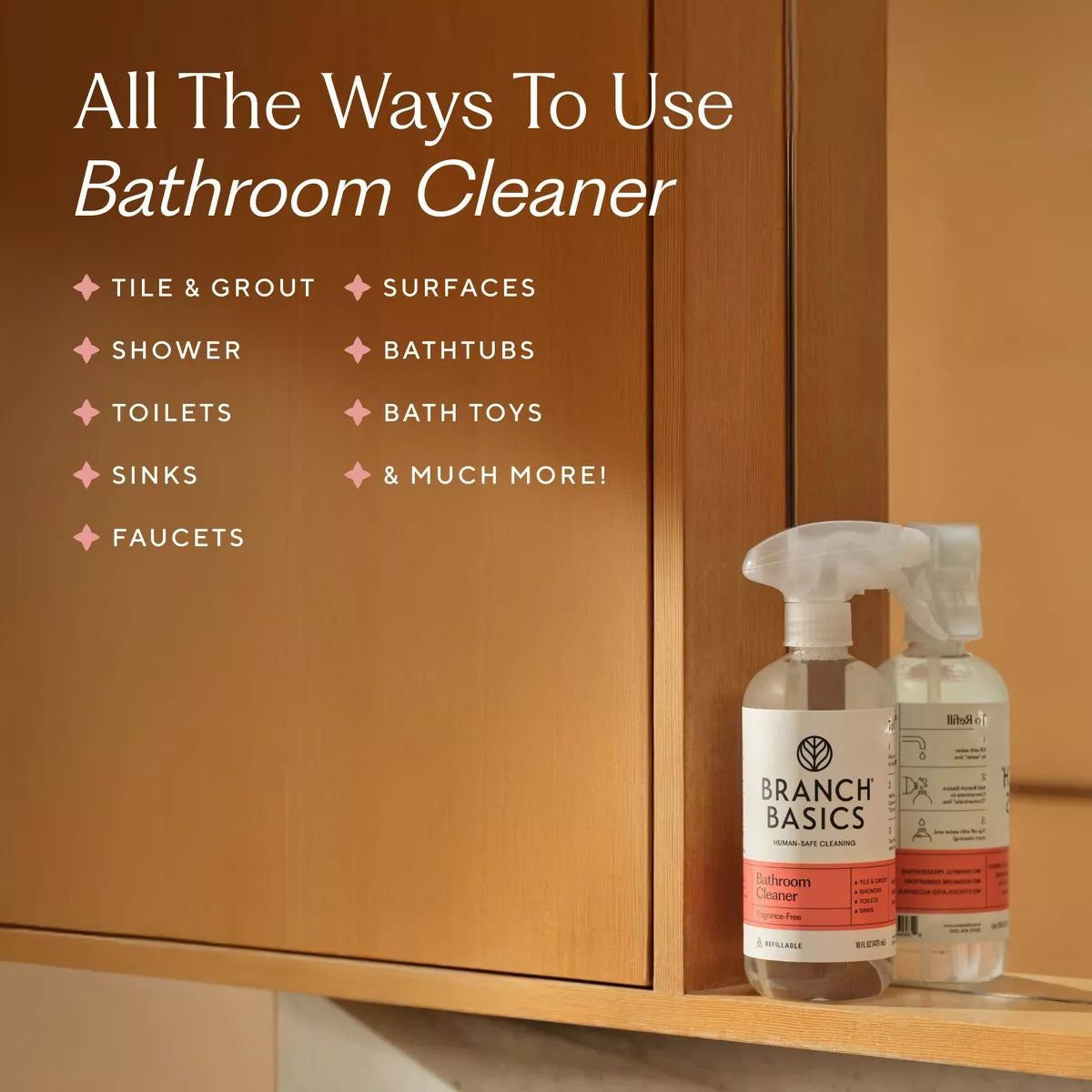 Branch Basics Fragrance-Free Bathroom Cleaner - 16 Fl Oz