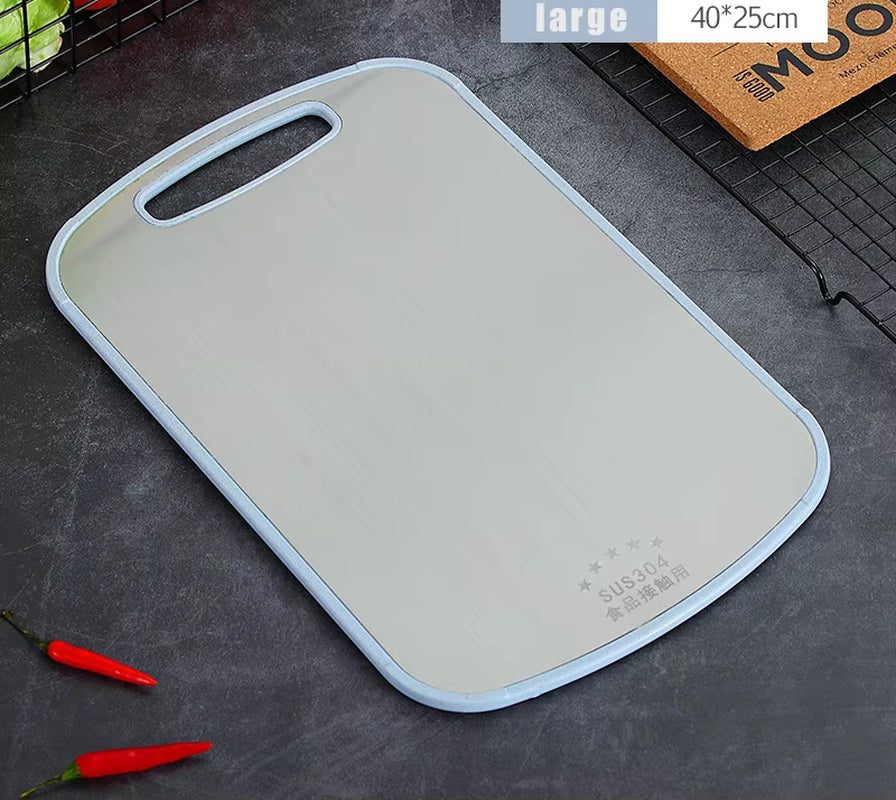 304 Stainless Steel Cutting Board Mildew-Proof Home Kitchen Food Supplement Panel Fruit Rolling Noodle Cutting Board Dough Board