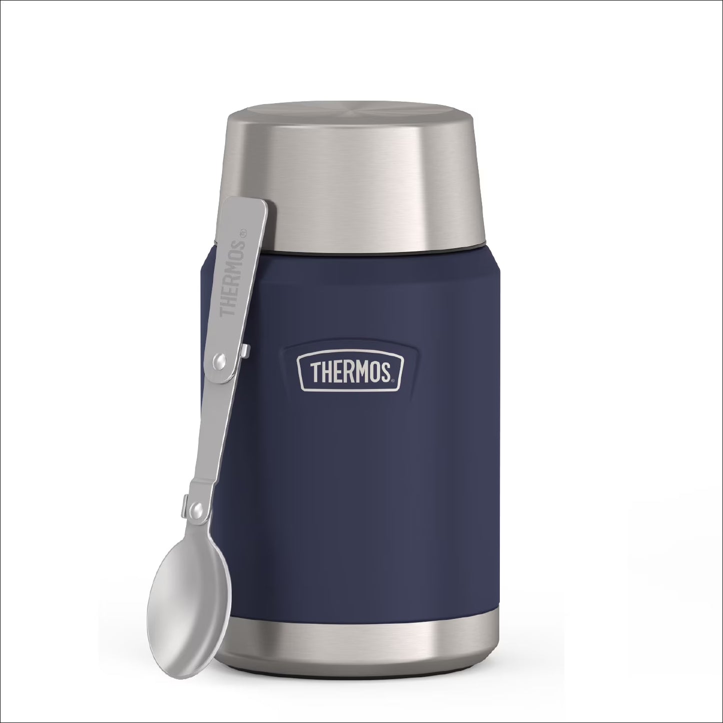 Stainless Steel Insulated Food Jar with Spoon, 24Oz, Mystical Navy