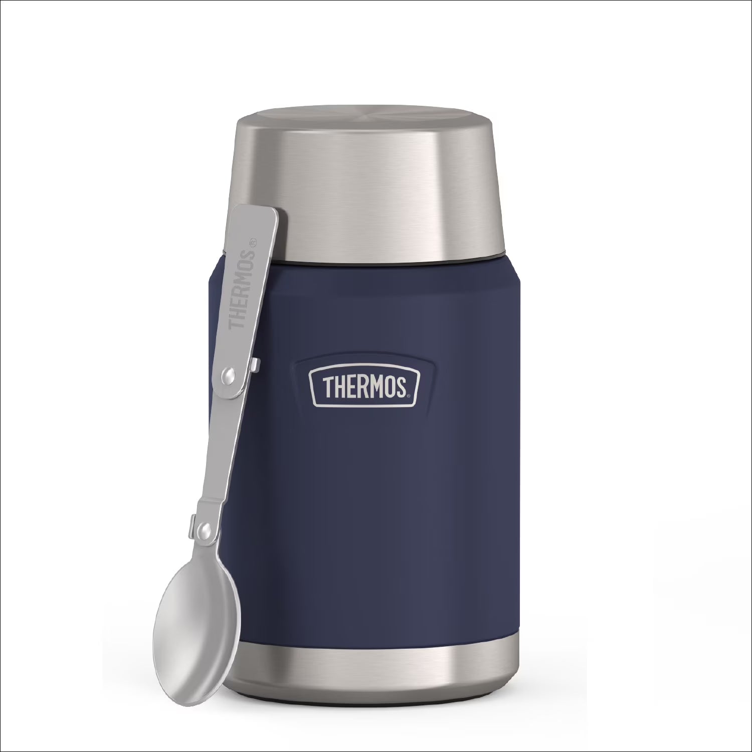 Stainless Steel Insulated Food Jar with Spoon, 24Oz, Mystical Navy