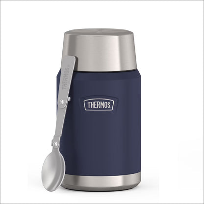 Stainless Steel Insulated Food Jar with Spoon, 24Oz, Mystical Navy