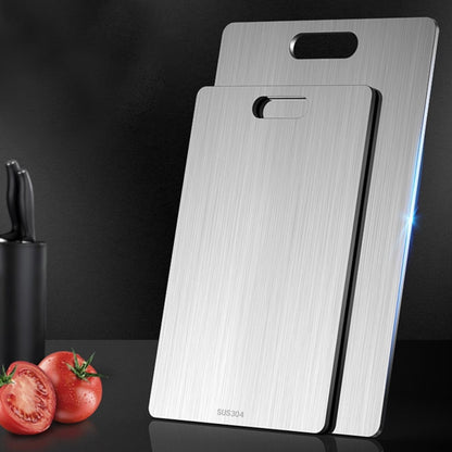 Titanium Cutting Boards Set of 2,Stainless Steel Cutting Boards for Kitchen,Double-Sided Food Grade Cutting Board,Cutting Meat,Cheese,Vegetable,Fruit