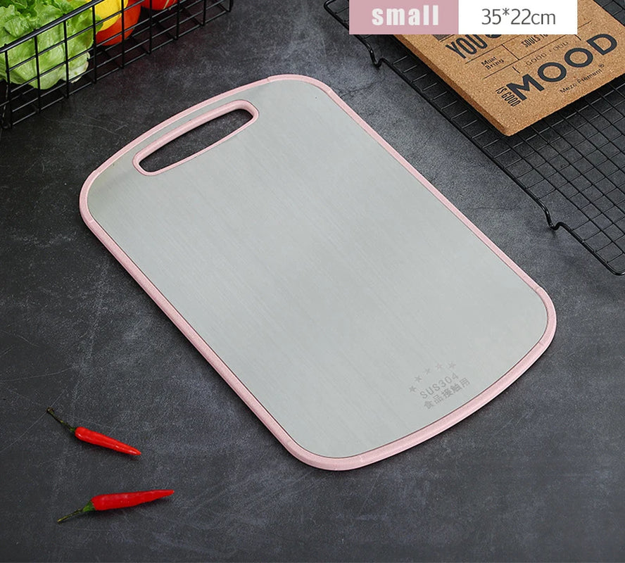 304 Stainless Steel Cutting Board Mildew-Proof Home Kitchen Food Supplement Panel Fruit Rolling Noodle Cutting Board Dough Board