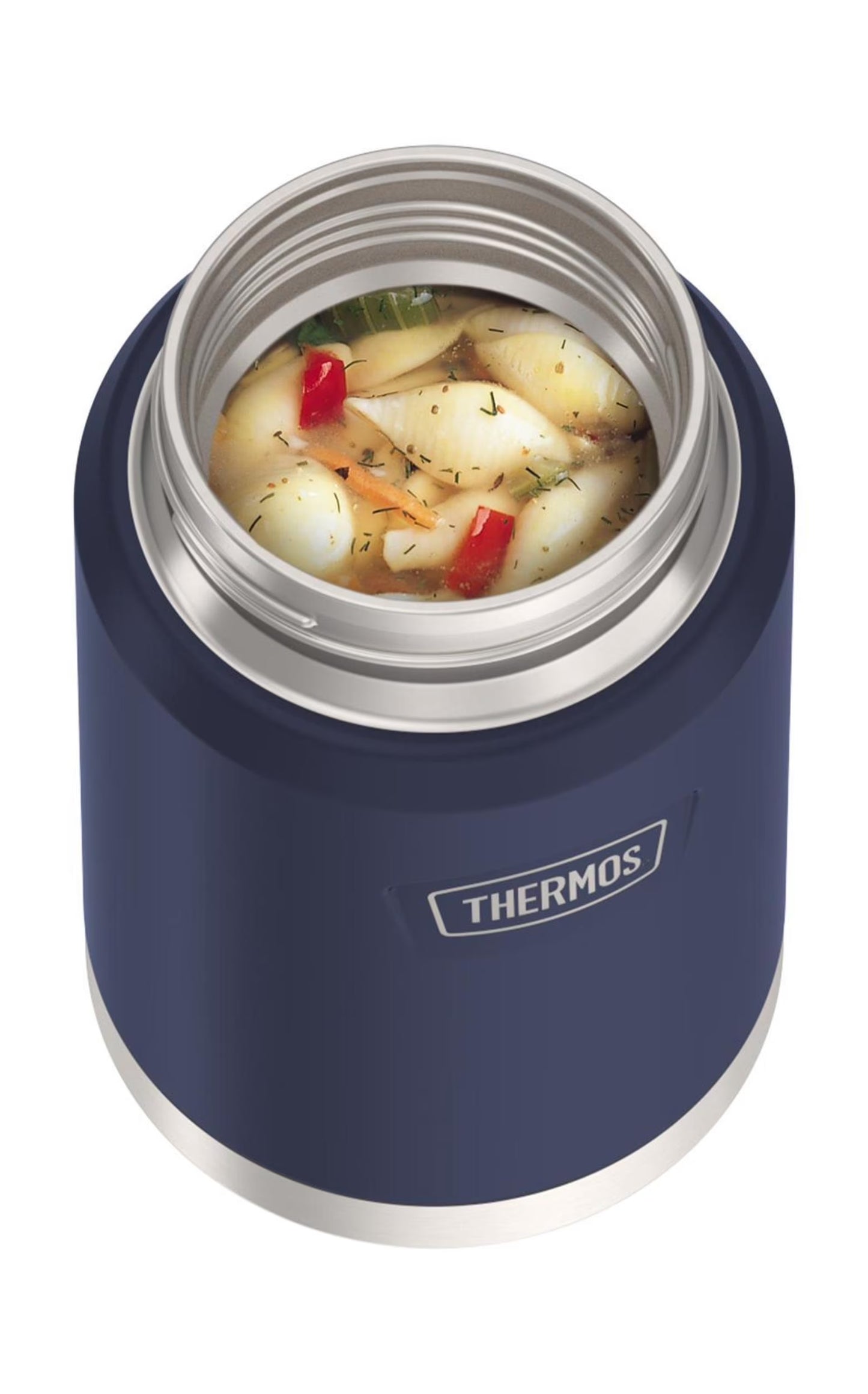Stainless Steel Insulated Food Jar with Spoon, 24Oz, Mystical Navy