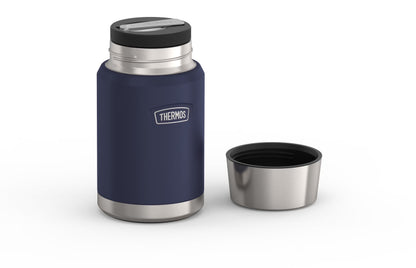 Stainless Steel Insulated Food Jar with Spoon, 24Oz, Mystical Navy