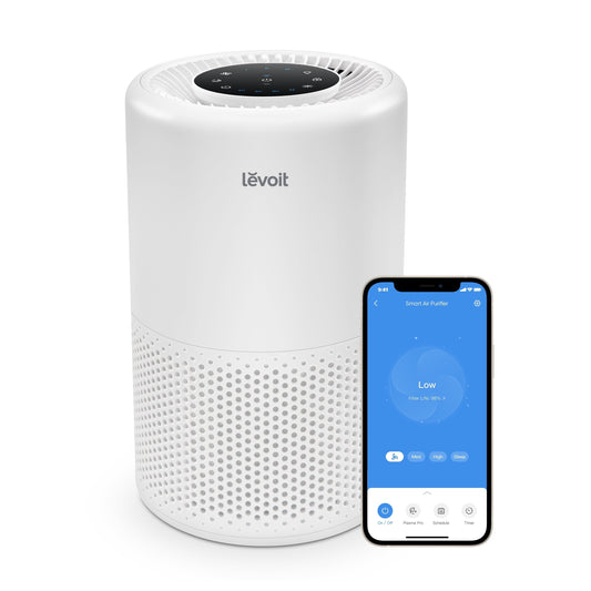 Plasmapro® 200S-P 675 Sq Ft 3-Stage Filtration for Bedrooms and Offices Smart Air Purifier, White