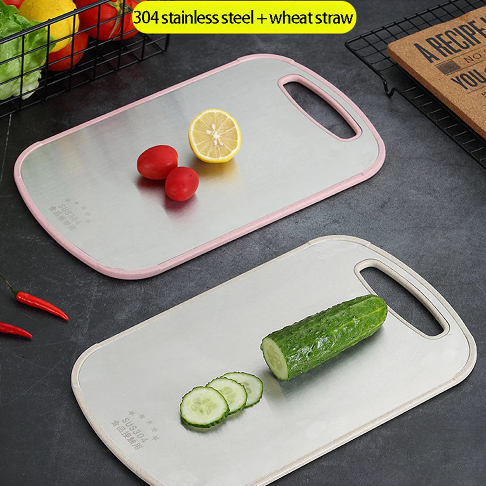 304 Stainless Steel Cutting Board Mildew-Proof Home Kitchen Food Supplement Panel Fruit Rolling Noodle Cutting Board Dough Board