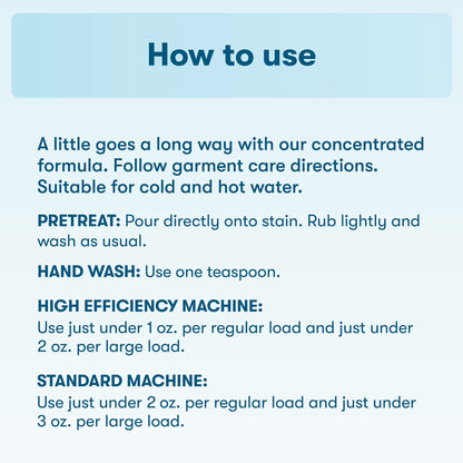 Hypoallergenic Liquid Laundry Detergent, Free & Clear for Sensitive Skin, 120 Loads, 110Oz
