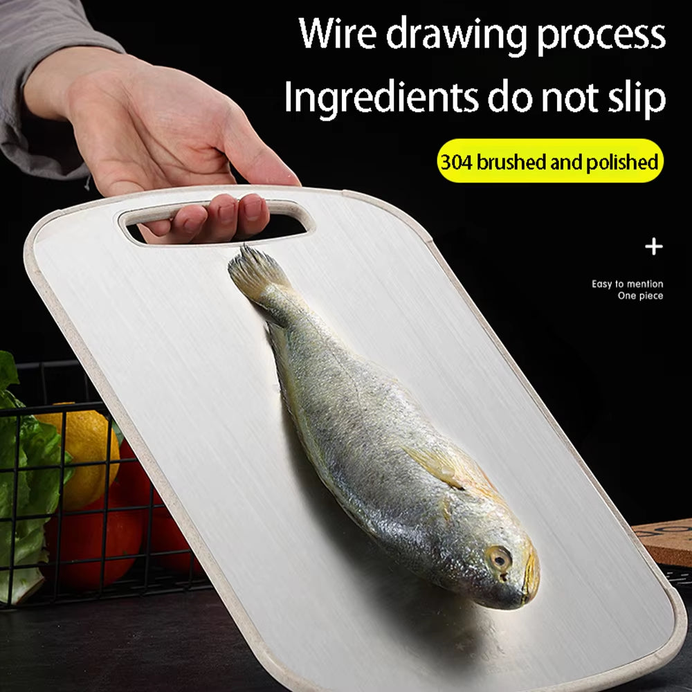 304 Stainless Steel Cutting Board Mildew-Proof Home Kitchen Food Supplement Panel Fruit Rolling Noodle Cutting Board Dough Board