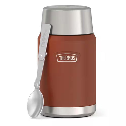24 Oz. Saddle Stainless Steel Food Jar with Spoon