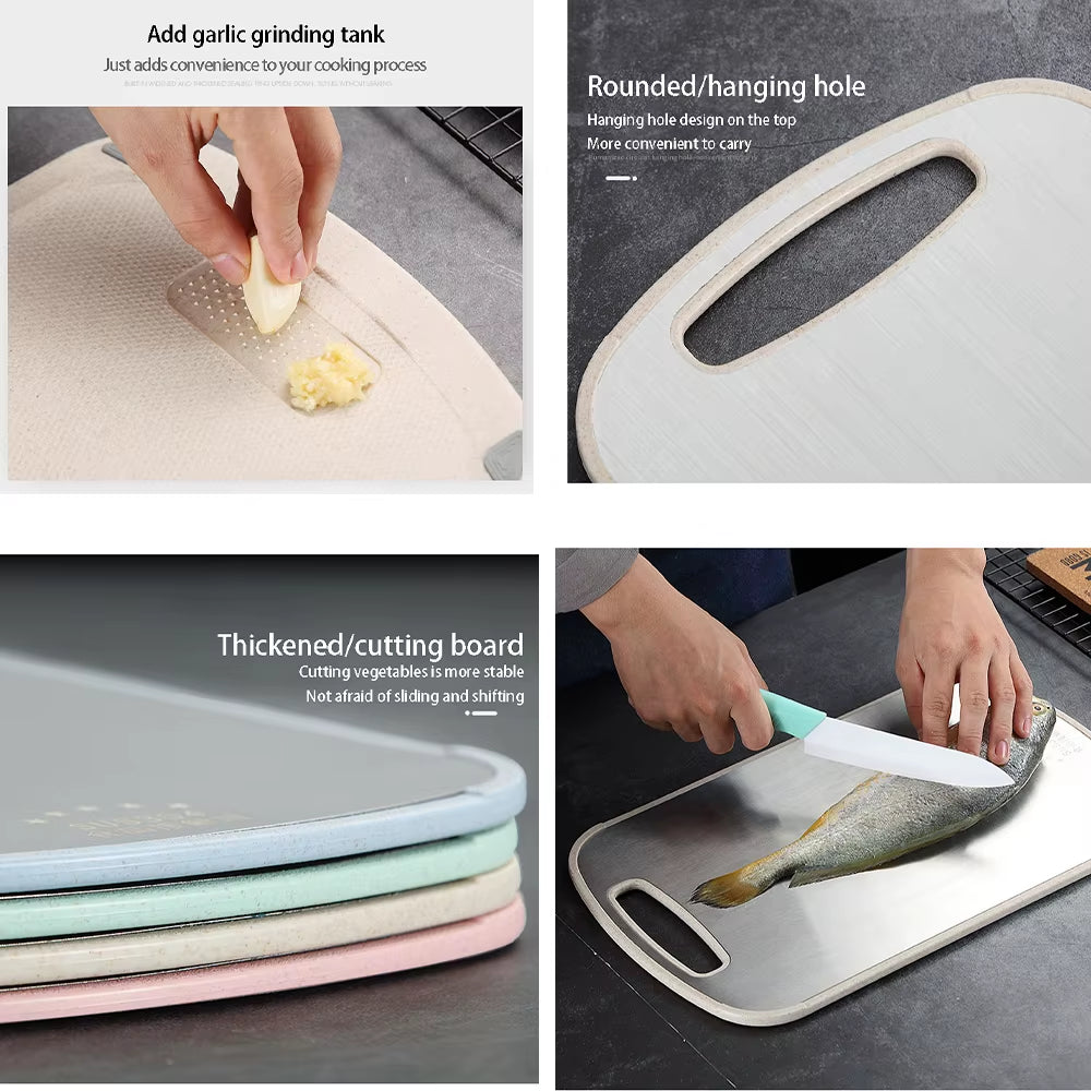 304 Stainless Steel Cutting Board Mildew-Proof Home Kitchen Food Supplement Panel Fruit Rolling Noodle Cutting Board Dough Board