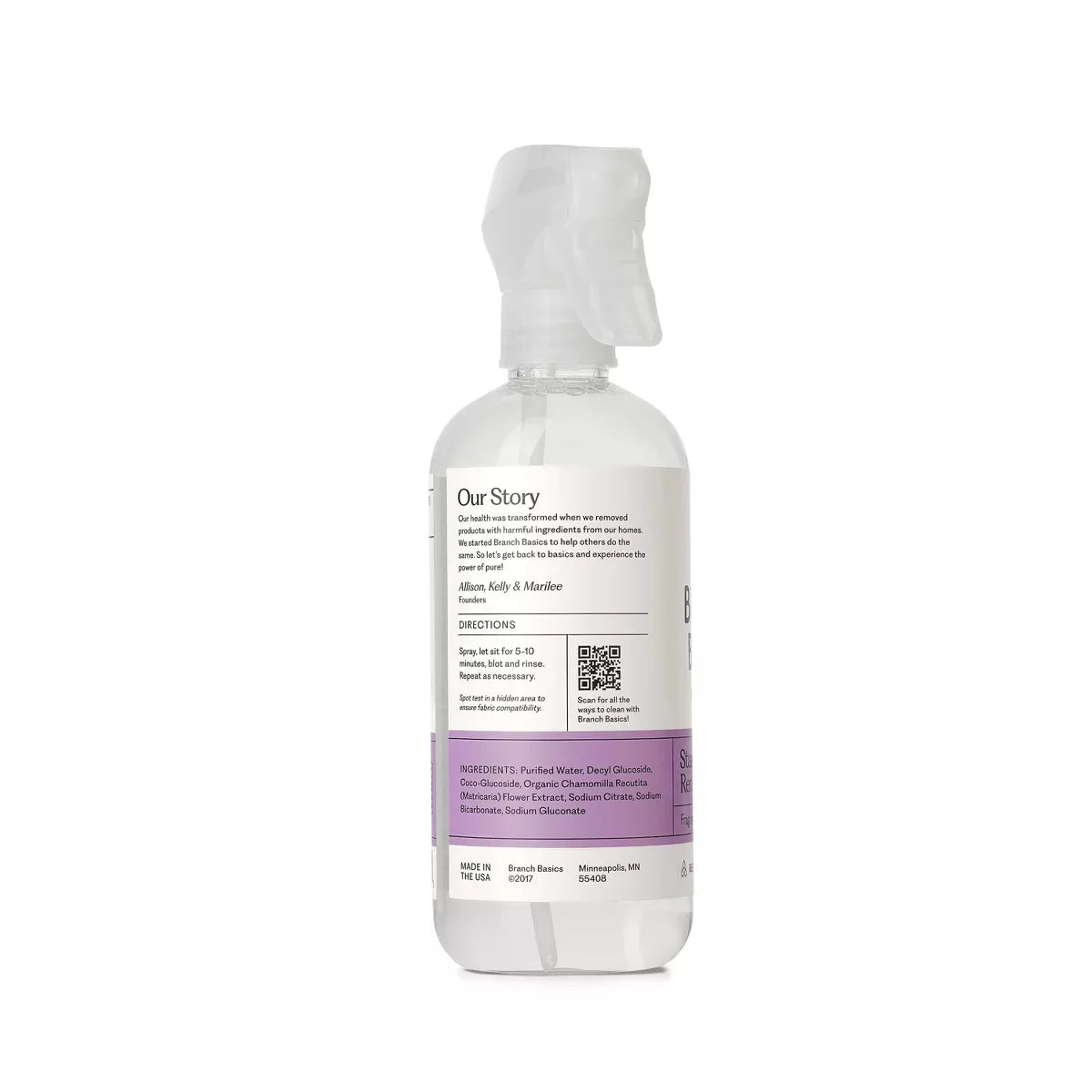 Branch Basics Fragrance-Free Stain Remover - 16 Fl Oz: Paraben-Free, Sulfate-Free, Multi-Surface Spray Bottle